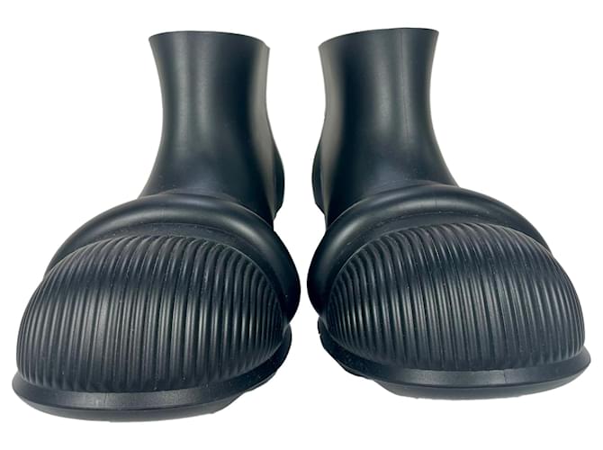 Stivali da pioggia alla caviglia Loewe in gomma nera Nero