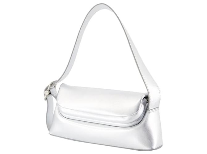 Autre Marque Borsa a spalla Brot - Osoi - Pelle - Argento Metallico