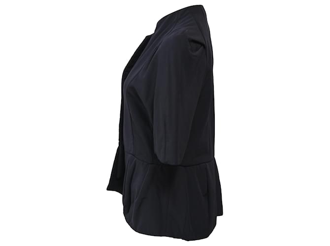 Giacca da sera peplum Marni in seta blu navy