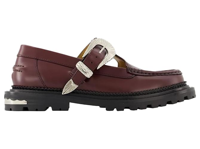 Aj1278 Mocassini - Toga Pulla - Pelle - Bordeaux Rosso Bordò