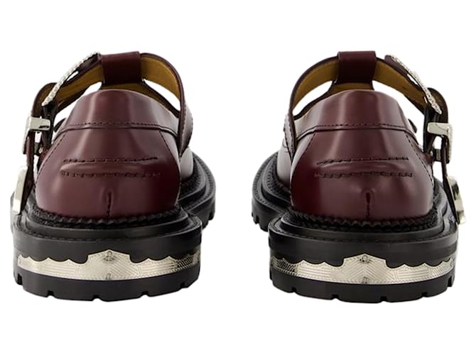 Aj1278 Mocassini - Toga Pulla - Pelle - Borgogna Rosso Bordò