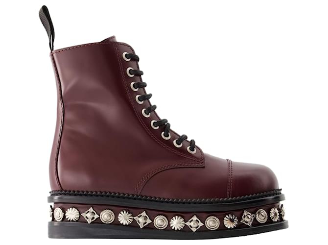 Stivali Aj1287 - Toga Pulla - Pelle - Bordeaux Rosso Bordò