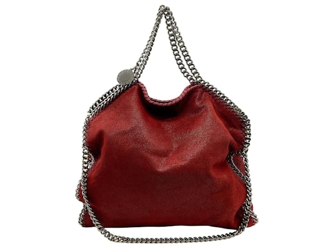 Stella Mc Cartney Borsa Falabella bordeaux di Stella McCartney con catene argentate Rosso