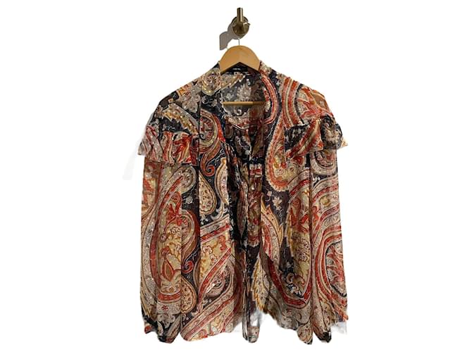 ETRO Top T.Internazionale L Sintetico Rosso