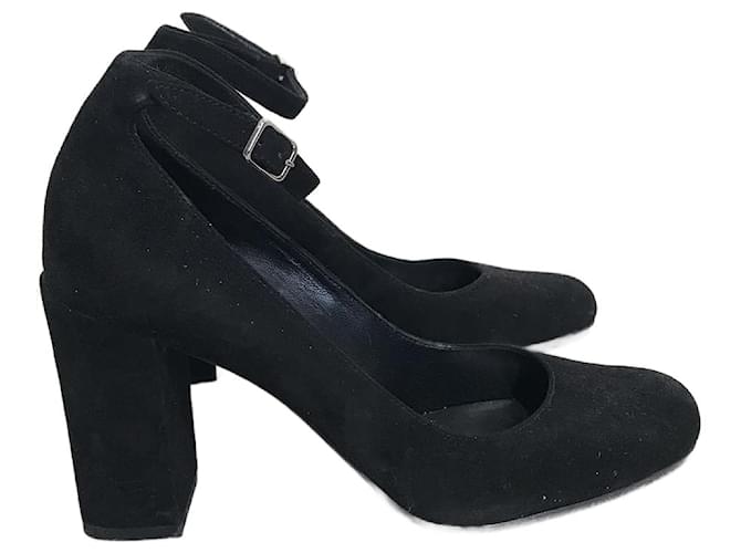 SAINT LAURENT Tacchi T.EU 36 Camoscio Nero