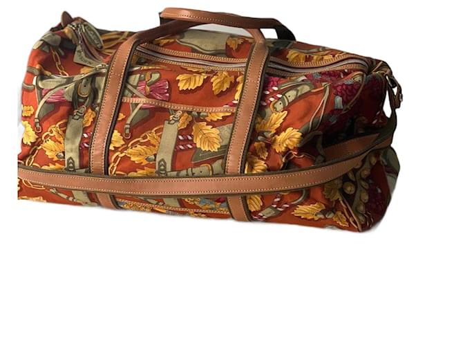 Loewe Valigie Verde Giallo Marrone chiaro Marrone scuro