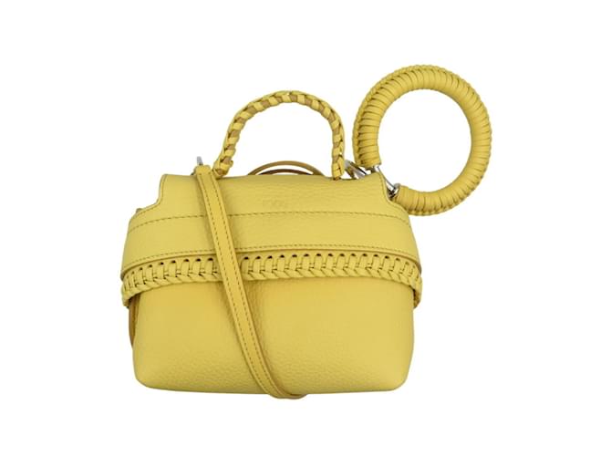Borsa a spalla in pelle gialla Tod's Wave Giallo