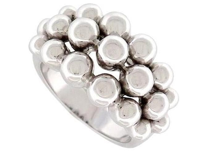 ANELLO BOUCHERON GRAINS DE RAISINS 51 NUOVO IN ORO BIANCO 18K Argento