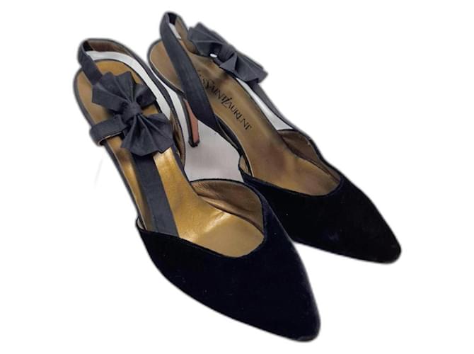 Scarpe Yves Saint Laurent vintage anni '80 Nero