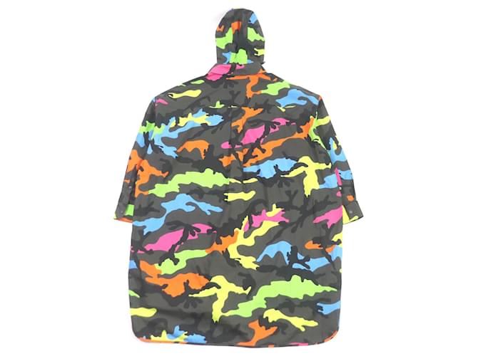 Cappotto con cappuccio camouflage Valentino multicolore