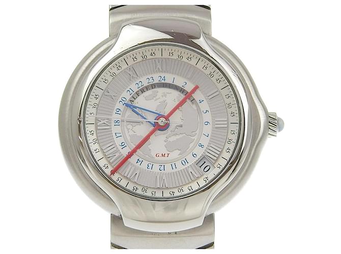 Alfred Dunhill Orologio Dunhill Millennium GMT automatico in acciaio inossidabile Bianco