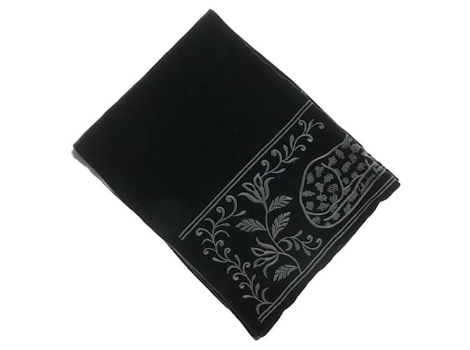 Sciarpa in seta rayon Salvatore Ferragamo Nero