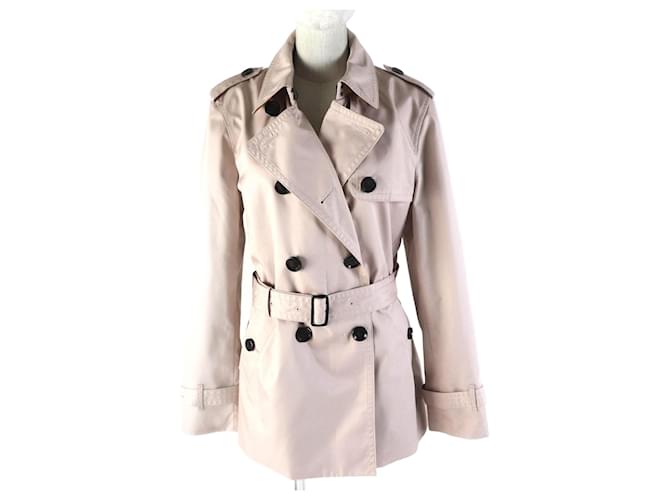 Cappotto trench belted da donna Coach F34022 Rosa
