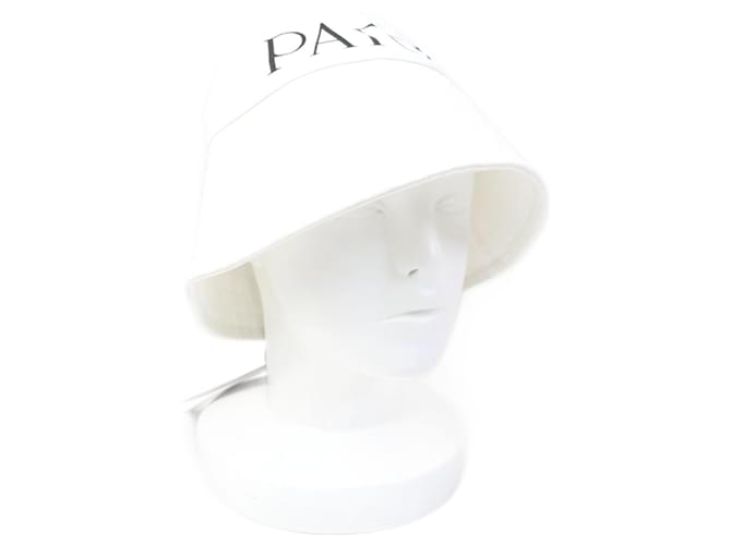Autre Marque Cappello bucket in cotone biologico PATOU bianco M-L