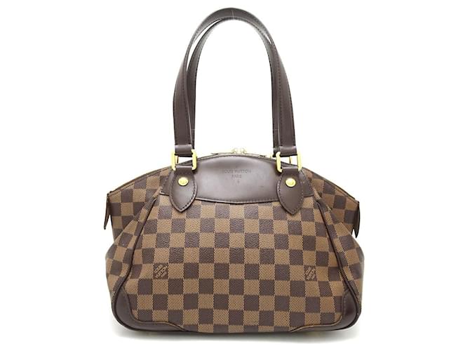 Borsa a mano Louis Vuitton Damier Verona PM N41117 Marrone