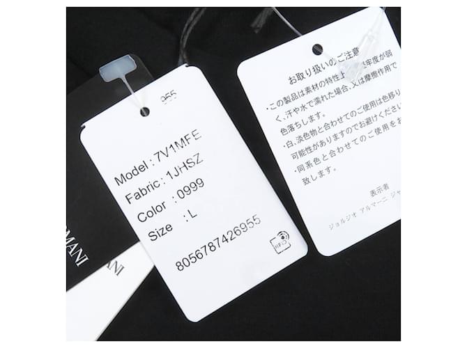 Felpa Nera con Logo Emporio Armani L Nero