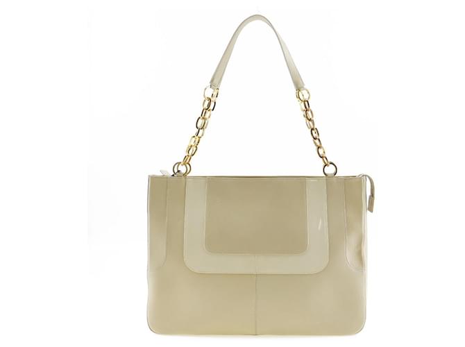 Borsa a spalla in catena di vitello Versace Beige