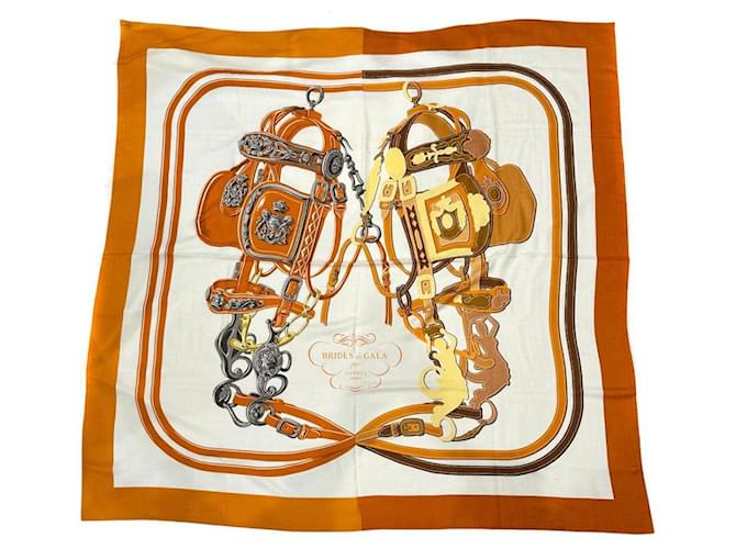 Stola in cashmere e seta Hermès Arancione