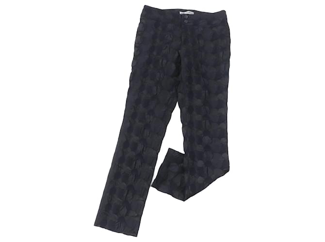 Pantaloni a fantasia Issey Miyake neri per donne Nero