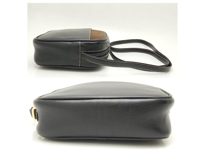 Borsa a spalla Loewe Velazquez in pelle nera e marrone Nero