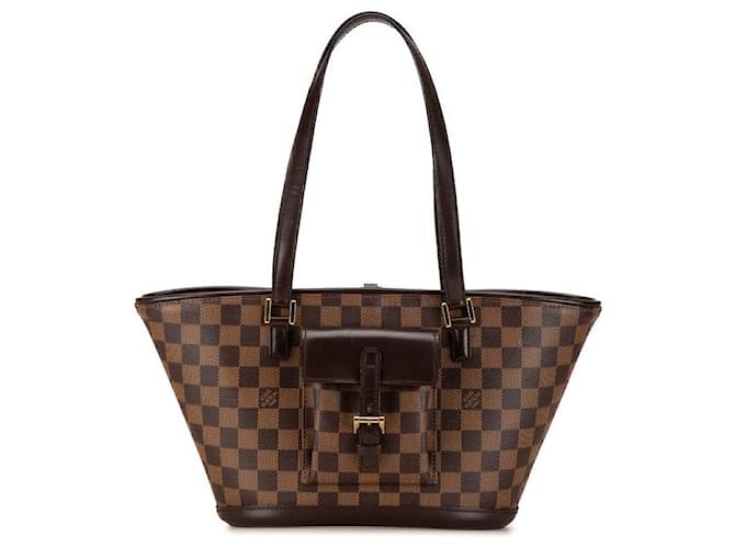 Borsa a mano Louis Vuitton Manosque PM Damier Marrone