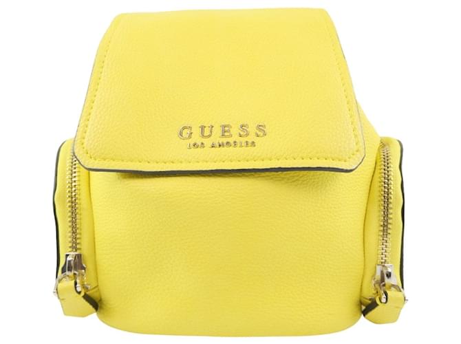 Autre Marque Zaino in pelle gialla unisex Giallo