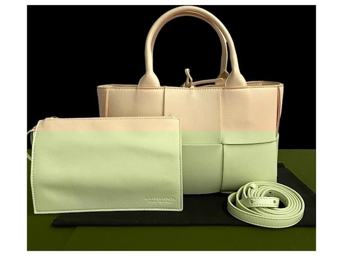 Borsa 2 in 1 in pelle Arco di Bottega Veneta Rosa