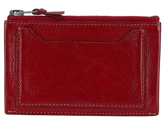 Portamonete Hermès Clarisse PM in pelle rossa Rosso