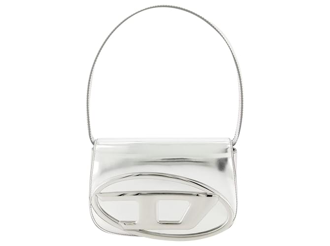 Borsa a spalla 1DR - Diesel - Pelle - Argento Metallico