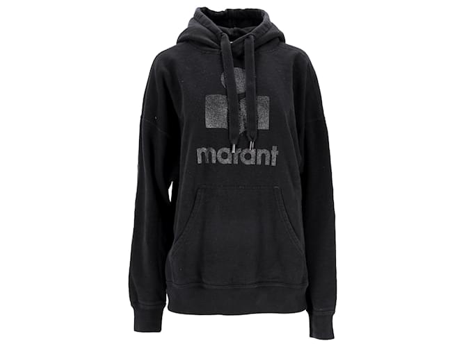 Hoodie Mansel Isabel Marant Étoile in cotone nero