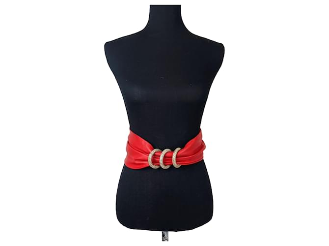 Valentino Garavani Cintura Valentino rossa vintage Rosso