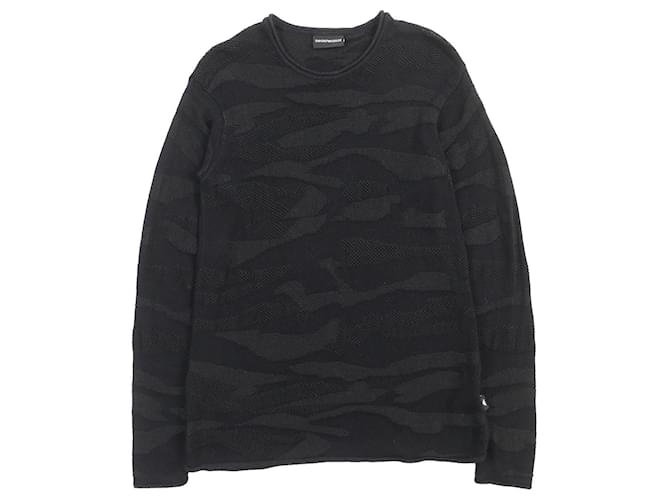 Maglione a maglia nera Emporio Armani taglia M Nero