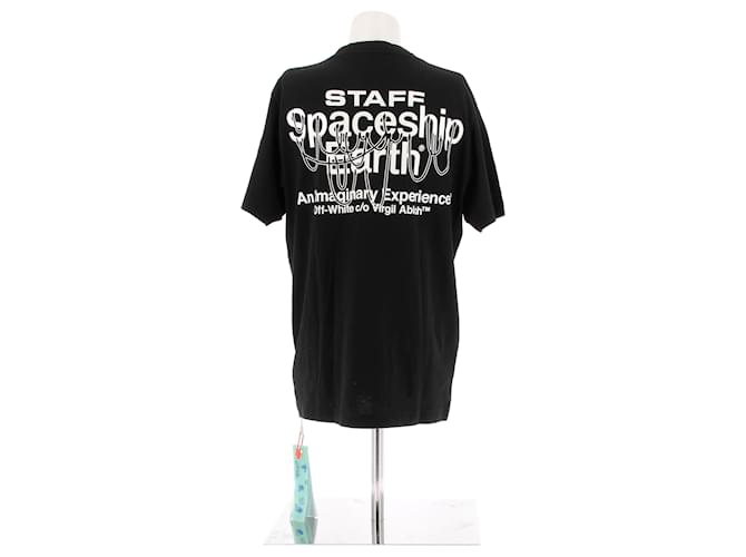 Off White Top Off-White T.International M Cotone Nero