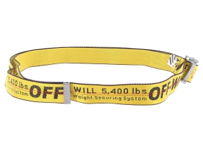 Off White Cinture Off-White T.International S Poliestere Giallo
