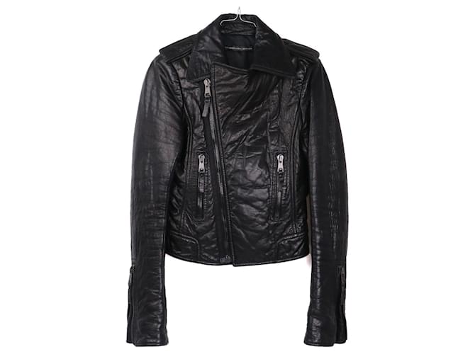 BALENCIAGA - Giacca Balenciaga in pelle nera (T36) Nero