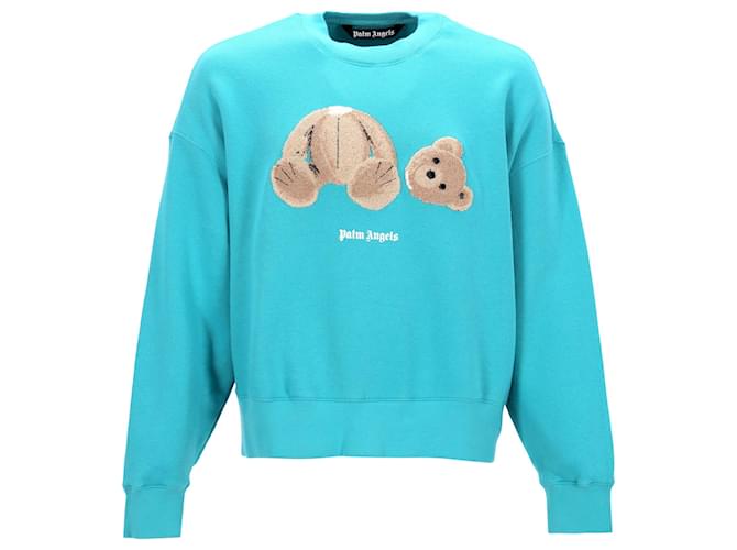 Palm Angels Maglione Orso Blu