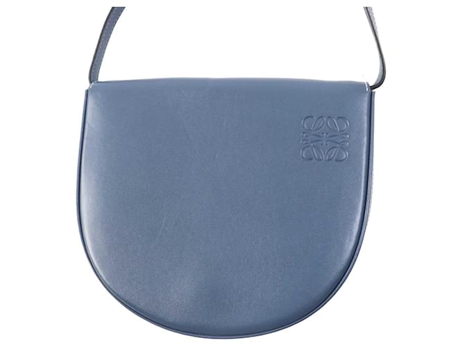 Borsa in pelle Anagram Loewe Blu