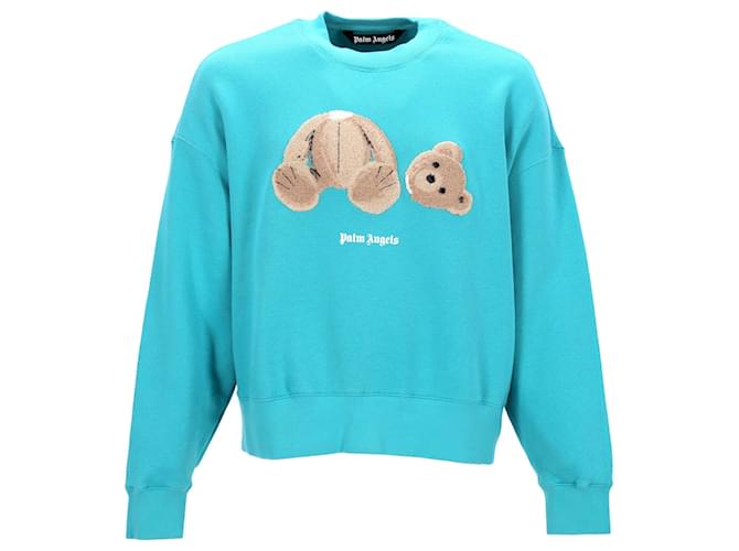 Palm Angels Maglione Bear Blu