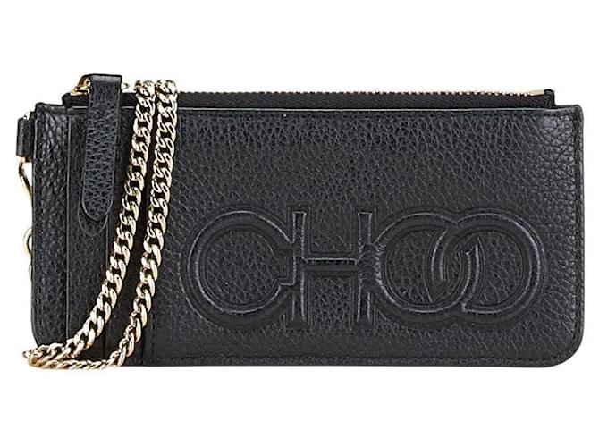 Portafoglio in pelle JIMMY CHOO Nero