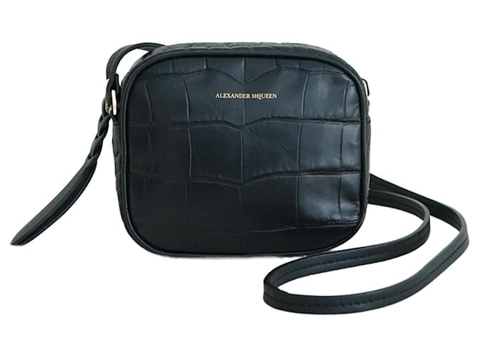 Alexander Mcqueen Mini borsa per fotocamera Nero