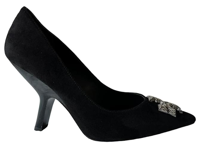 Tory Burch Décolleté in suede nero Eleanor