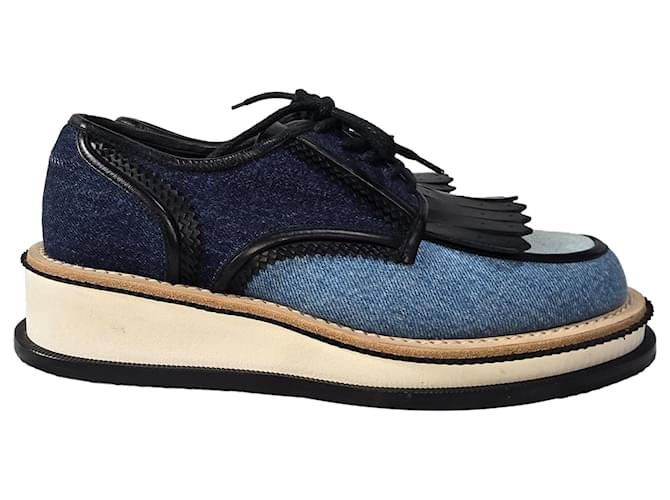 Creeper platform Rottweiler Givenchy in denim blu Blu chiaro