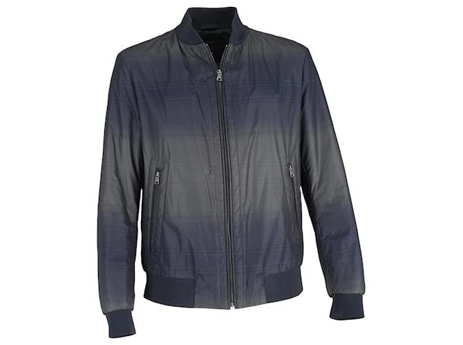 Giacca bomber Hugo Boss in nylon blu