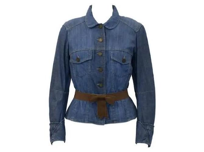Giacca in denim Alexander McQueen 2004 Multicolore