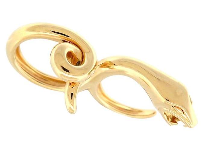 Anello Boucheron Double Trouble Serpente 52 & 54 Oro Giallo 18K 16G Anello a Forma di Serpente D'oro