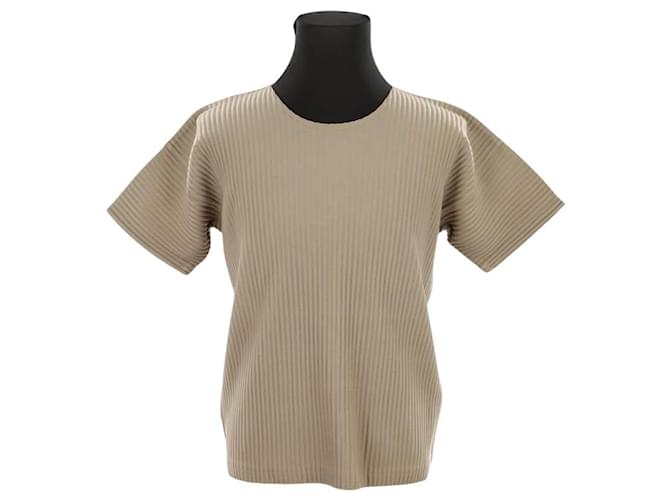 Issey Miyake T-shirt kaki Cachi