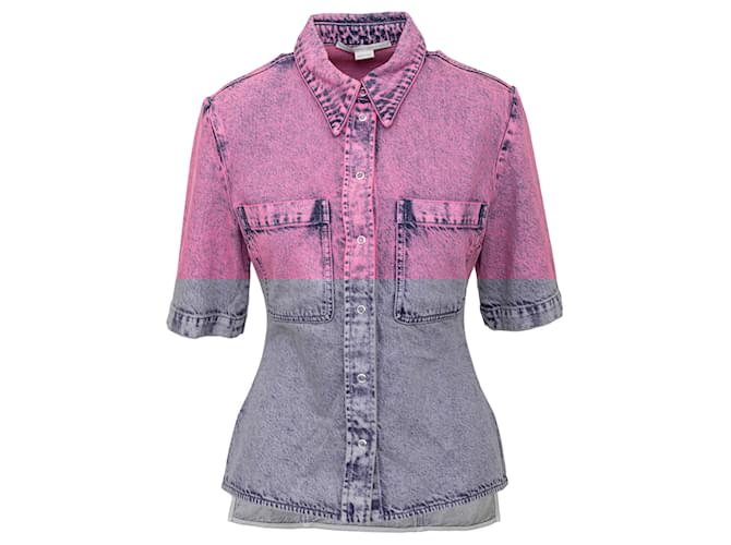 Stella Mc Cartney Camicia in denim tinto Stella McCartney Rosa