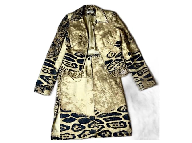 Roberto Cavalli Completo con Gonna Giallo