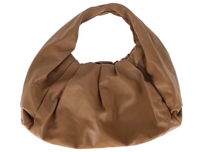 Borsa a spalla maxi Bottega Veneta in pelle marrone