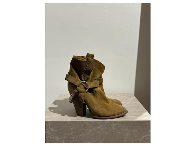 ISABEL MARANT ETOILE Stivaletti T.EU 37 Camoscio Beige